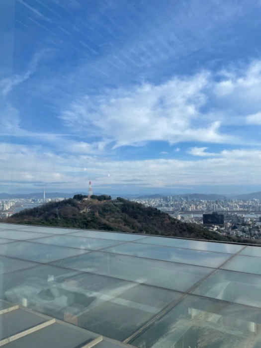 Up Namsan on a clear day, enjoying a refreshing beer! — photo 1